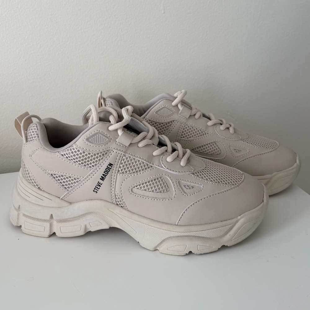 Steve Madden Cream Sneakers